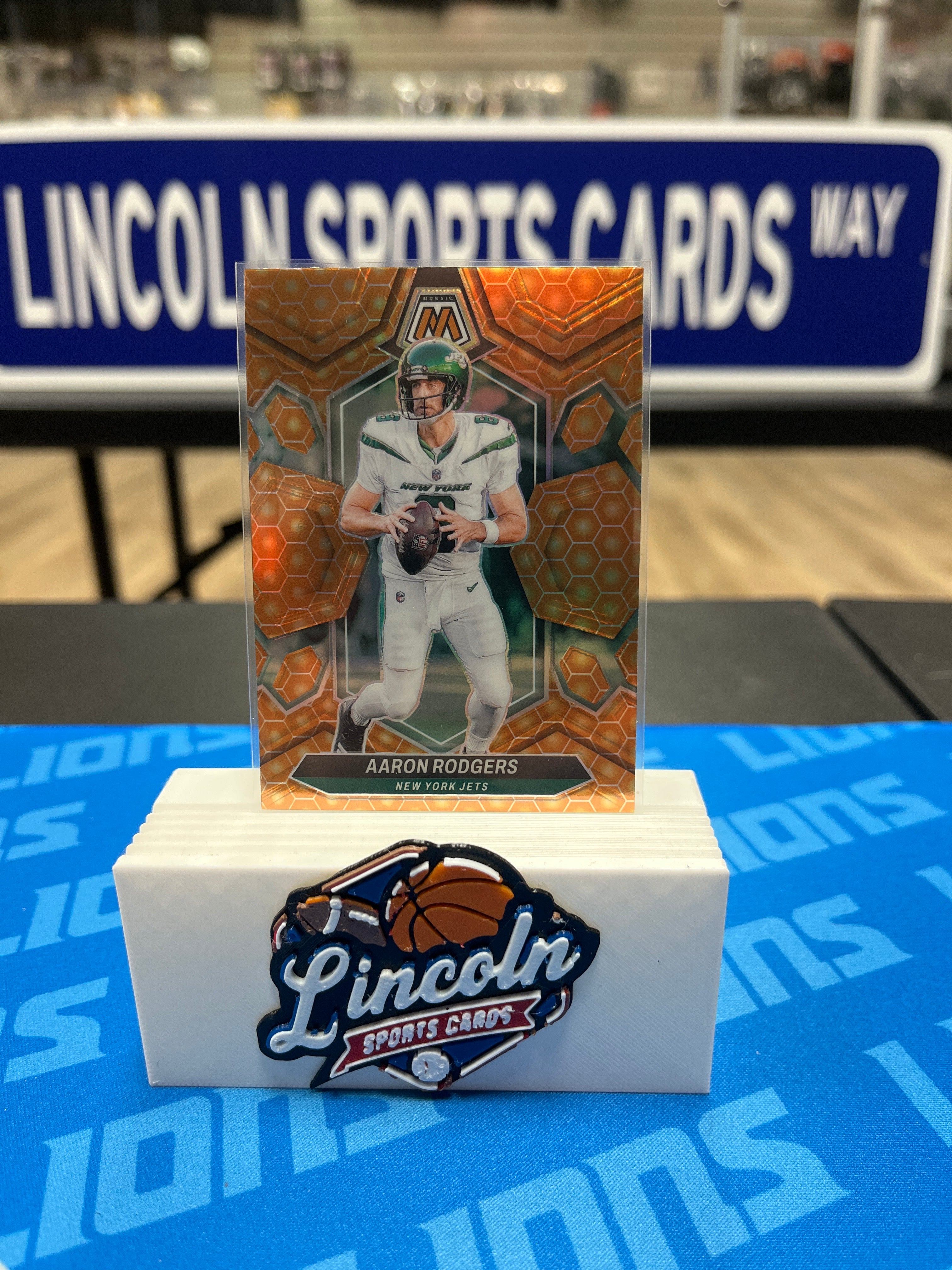 2024 Mosaic Aaron Rodgers Honeycomb Prizm Case Hit